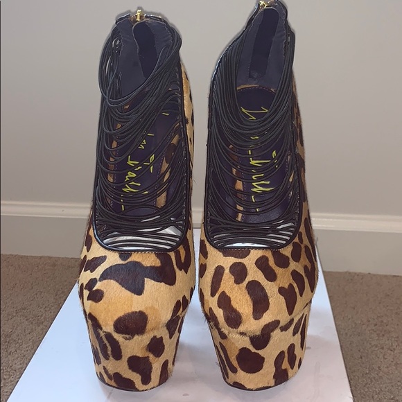 Leopard Print London Trash Heels - Picture 2 of 5